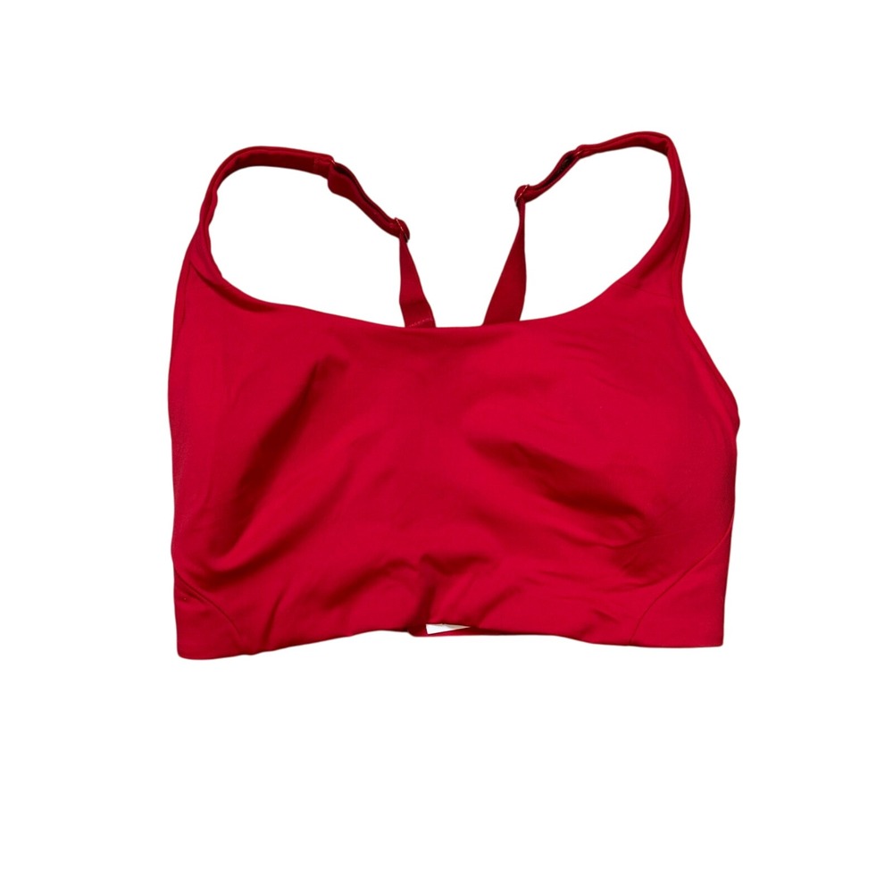 Lululemon Red Yoga Sports Bra Fitness Workout Activewear Top